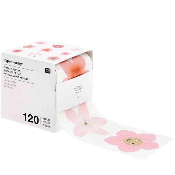 Paper Poetry - Sticker Kirschblüten, 120 Stück
