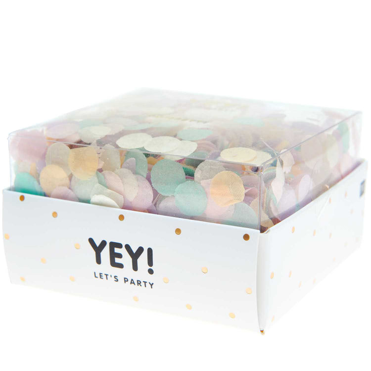 YEY! Let's Party - Konfetti Mix Pastell Rainbow, 20 g
