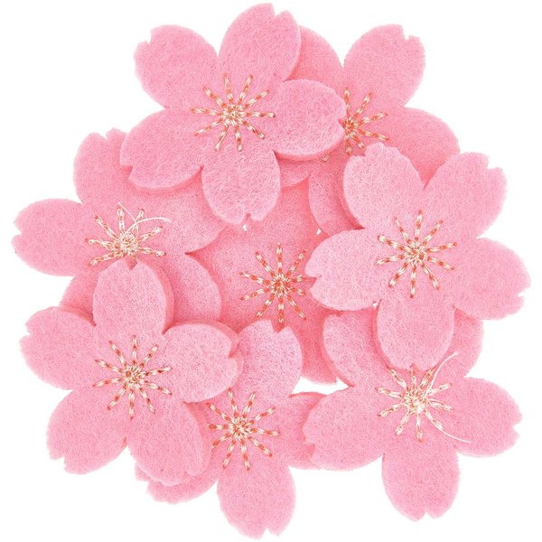 Ohhh Lovely! Filzstreu Kirschblüten Pink-Gold, 8 Stück