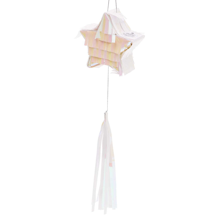 Rico Design - MINI-PINATA MIT QUASTE STERN 10,5 x 10,5 x 3,5 cm, verschiedene Farben