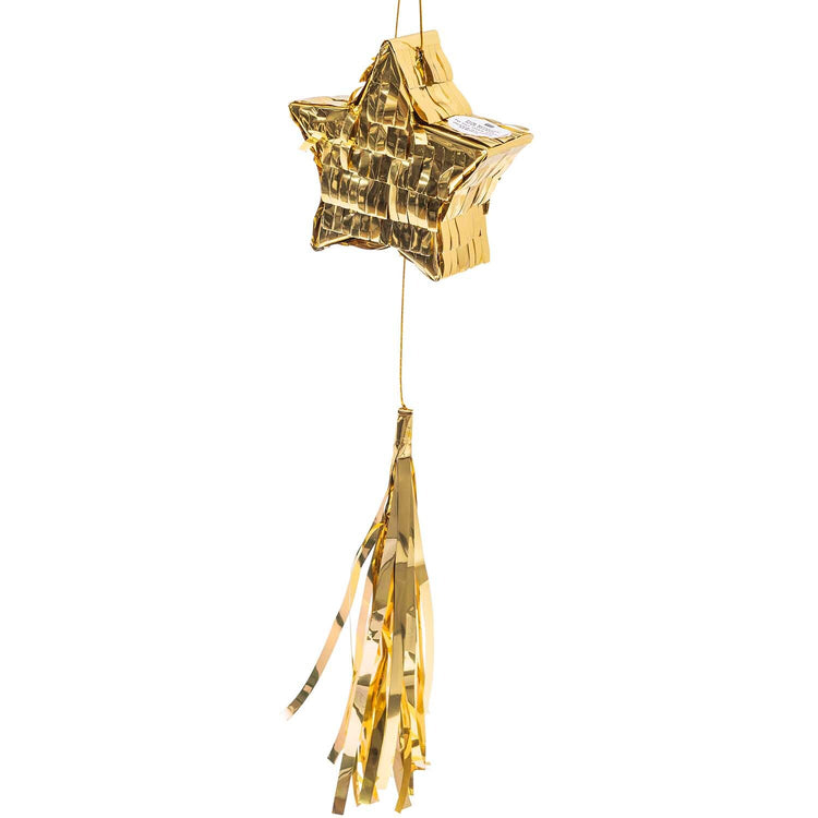 Rico Design - MINI-PINATA MIT QUASTE STERN 10,5 x 10,5 x 3,5 cm, verschiedene Farben