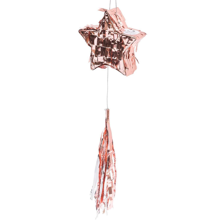 Rico Design - MINI-PINATA MIT QUASTE STERN 10,5 x 10,5 x 3,5 cm, verschiedene Farben