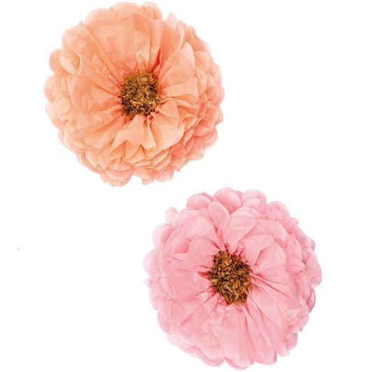 Rico Design - Seidenpapierblumen Pastell, Ø ca. 40 cm, 2 Stück