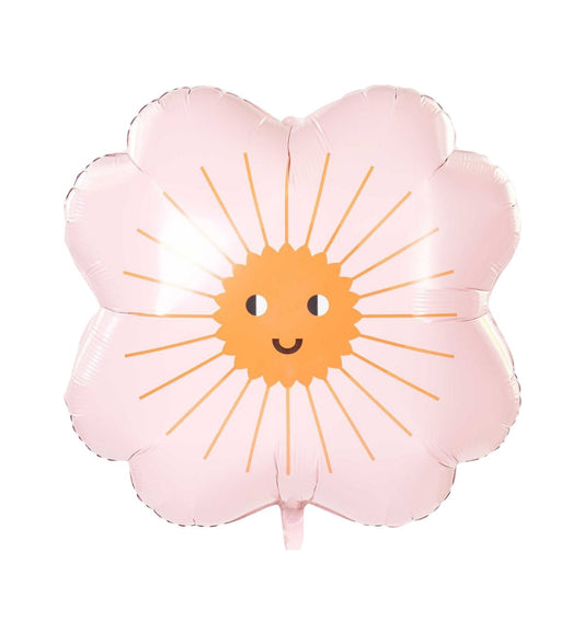 Rico Design - FOLIENBALLON BLUME, Rosa, XL-Format 65 cm