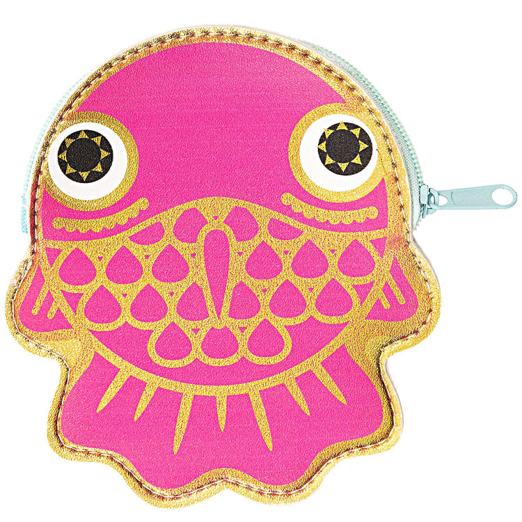 Paper Poetry - Geldbeutel Fisch Pink 0,5 x 10 x 11,5 cm