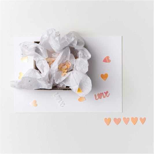 Ohhh! Lovely! Flitter Herz irisierend, 100 Stück