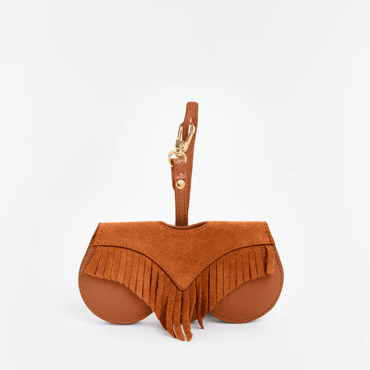 ANY DI MUNICH - Brillenetui / Suncover Cognac Fringes
