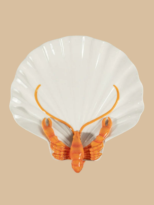 BYON Lobsti Servierteller – dekoratives Servierstück mit Hummer-Detail_Draufsicht