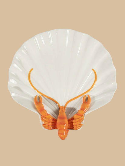 BYON Lobsti Servierteller – dekoratives Servierstück mit Hummer-Detail_Draufsicht
