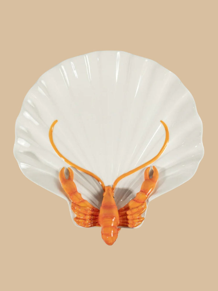 BYON Lobsti Servierteller – dekoratives Servierstück mit Hummer-Detail_Draufsicht