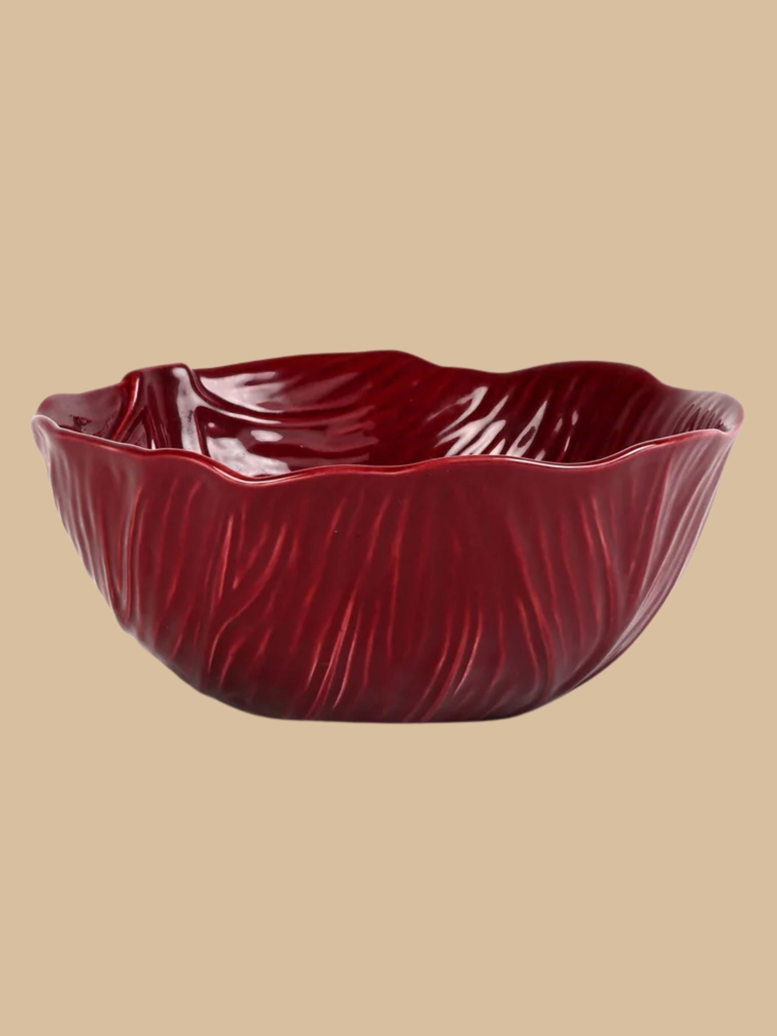 BYON Studio Veggie Schale Burgund M_Frontansicht