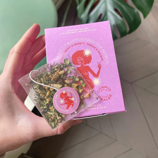COSMIC DEALER - AYURVEDIC HERBAL TEA im Teebeutel / SHE WOKE UP AND CONQUERED THE WORLD