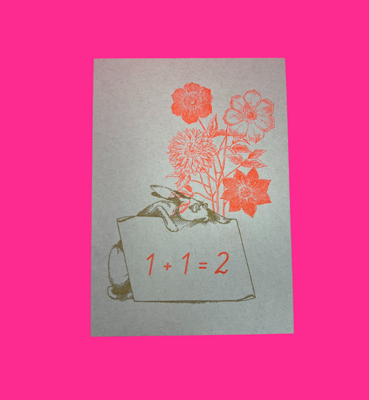 Togethery - Postkarte / Hase / 1+1 ohne Umschlag