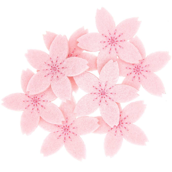 Rico Design - Ohhh Lovely! Filzstreu Kirschblüten Rosa-Pink, 8 Stück