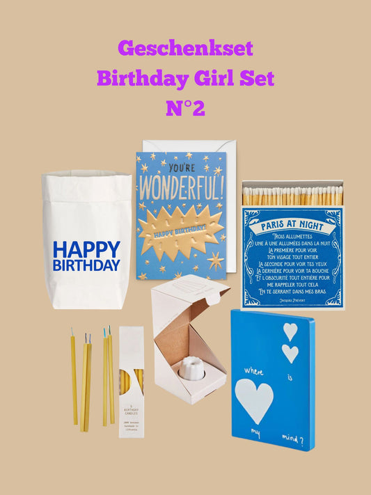 Geschenkset "Birthday Girl Set N°2" mit 7 Geschenken von Magnolia Hills zusammengestellt