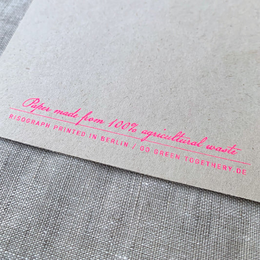 Togethery - Postkarte / Typo / Glückwunsch ohne Umschlag