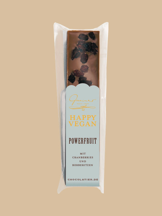 Happy Vegan Riegel - Powerfruit mit Cranberries und Berberitzen von Gmeiner Confiserie