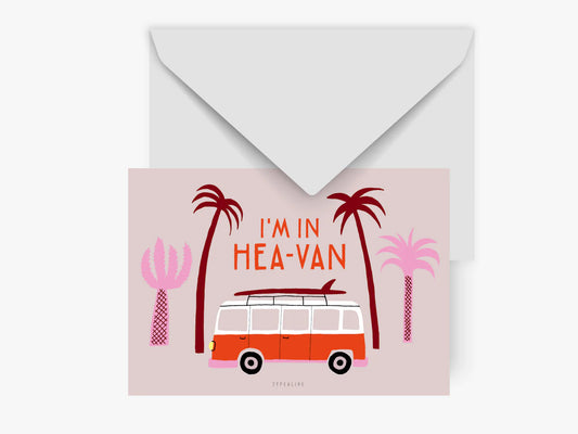 TYPEALIVE - Postkarte / Hea-Van mit Umschlag