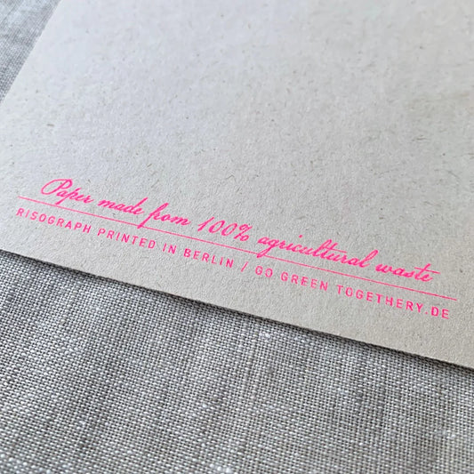 Togethery - Postkarte / Hummer mit Blume ohne Umschlag