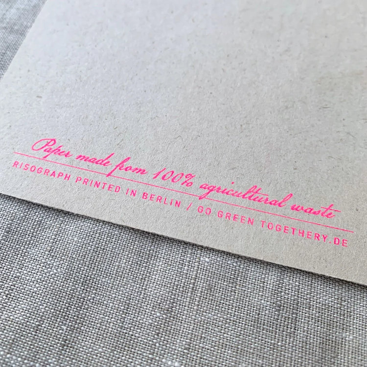 Togethery - Postkarte / Hummer mit Blume ohne Umschlag