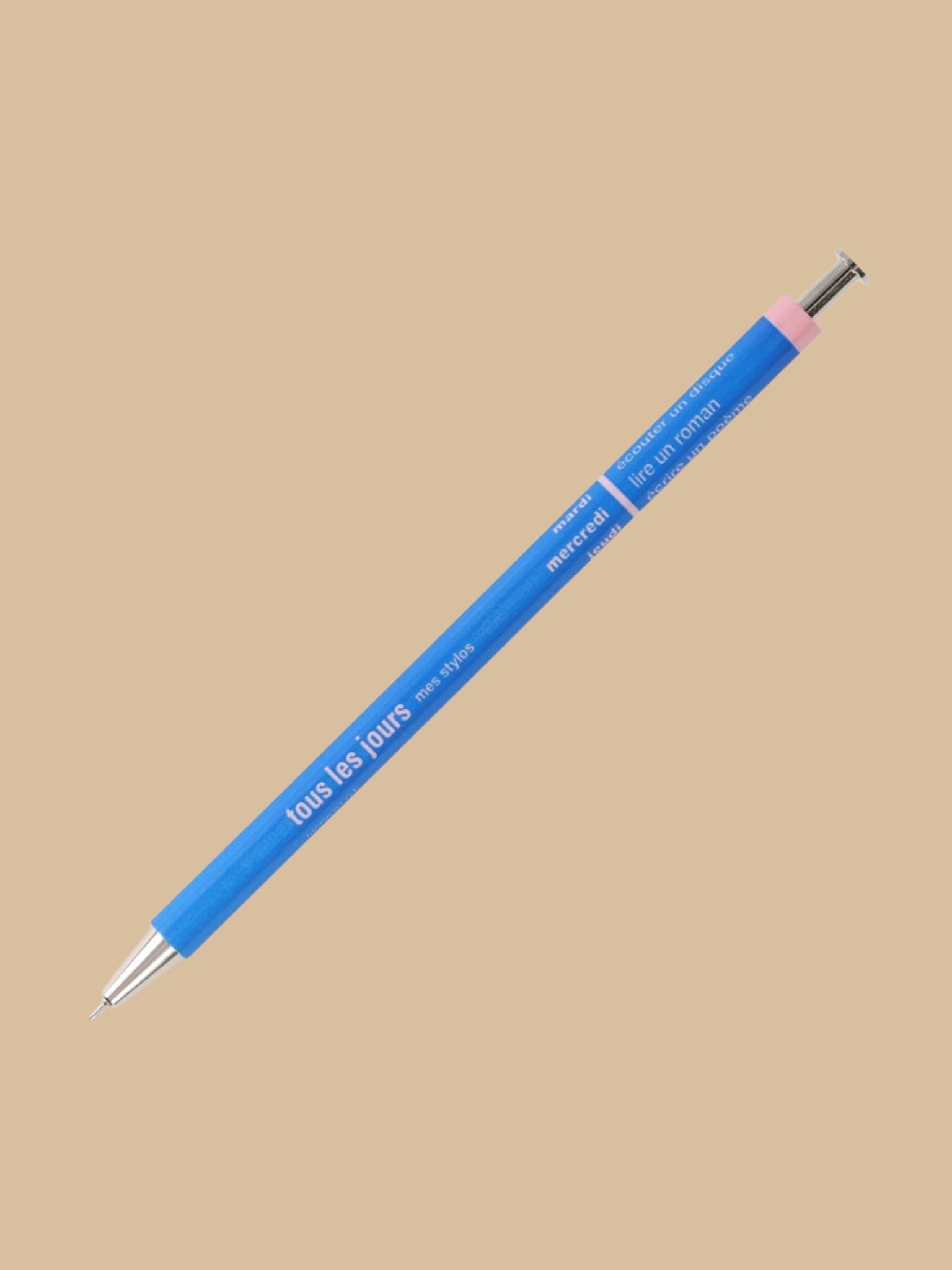 Kugelschreiber Tous les Jours, Blau-Rosa von MARK'S Inc.