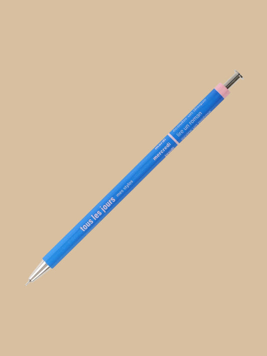 Kugelschreiber Tous les Jours, Blau-Rosa von MARK'S Inc.