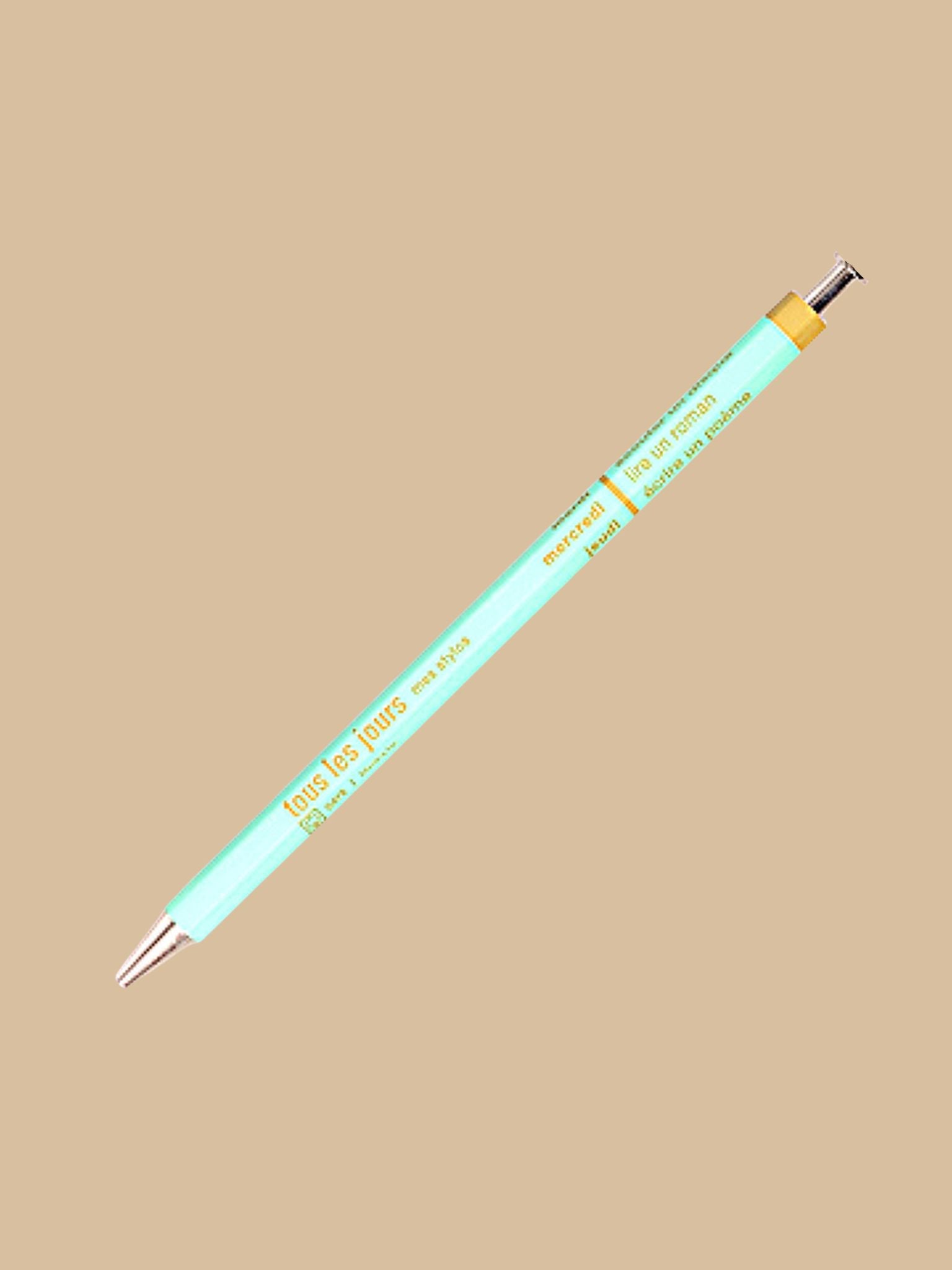 Kugelschreiber Tous les Jours, Mint-Gold matt von MARK'S Inc.