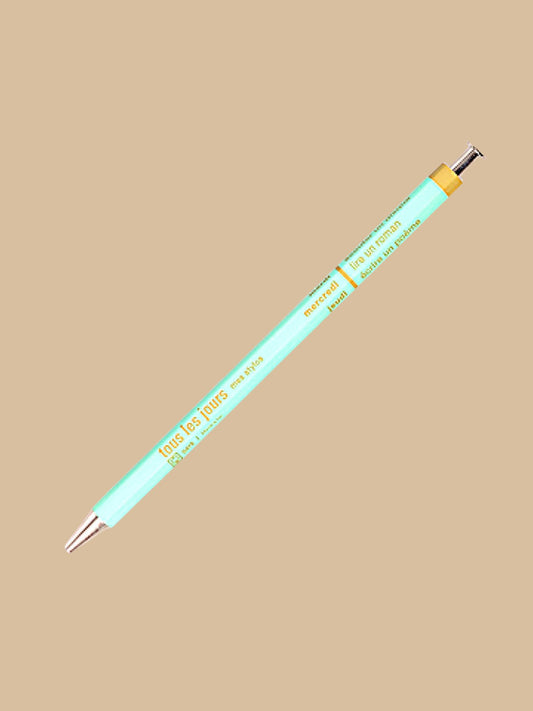Kugelschreiber Tous les Jours, Mint-Gold matt von MARK'S Inc.