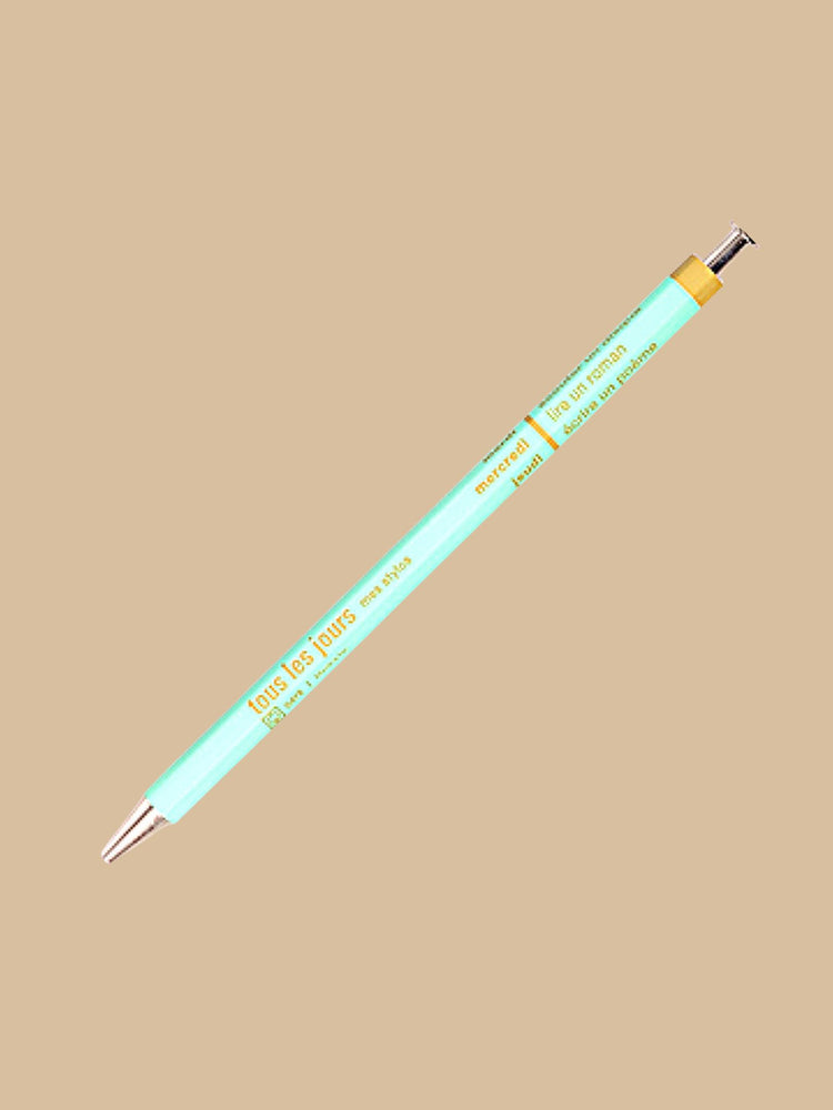 Kugelschreiber Tous les Jours, Mint-Gold matt von MARK'S Inc.