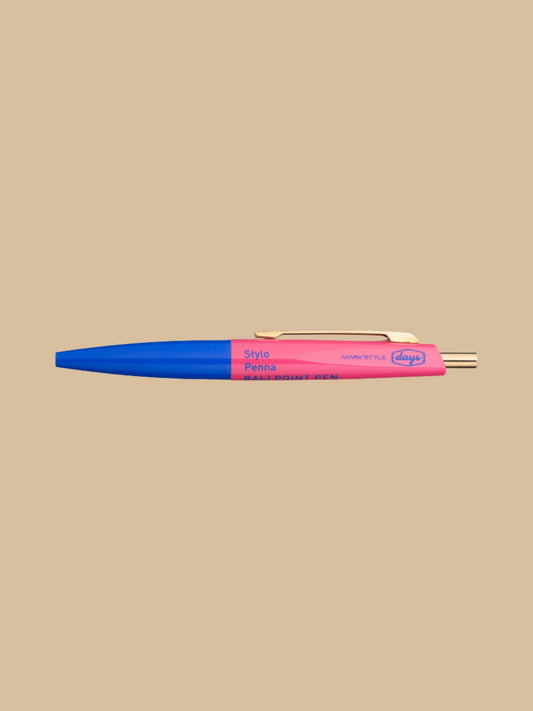 Mini-Kugelschreiber von MARK'S Inc. in Blau-Pink