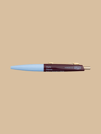 MARK'S Inc. Mini-Kugelschreiber, Hellblau Braun, 10 cm Länge