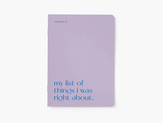 TYPEALIVE - Notizheft / Right About