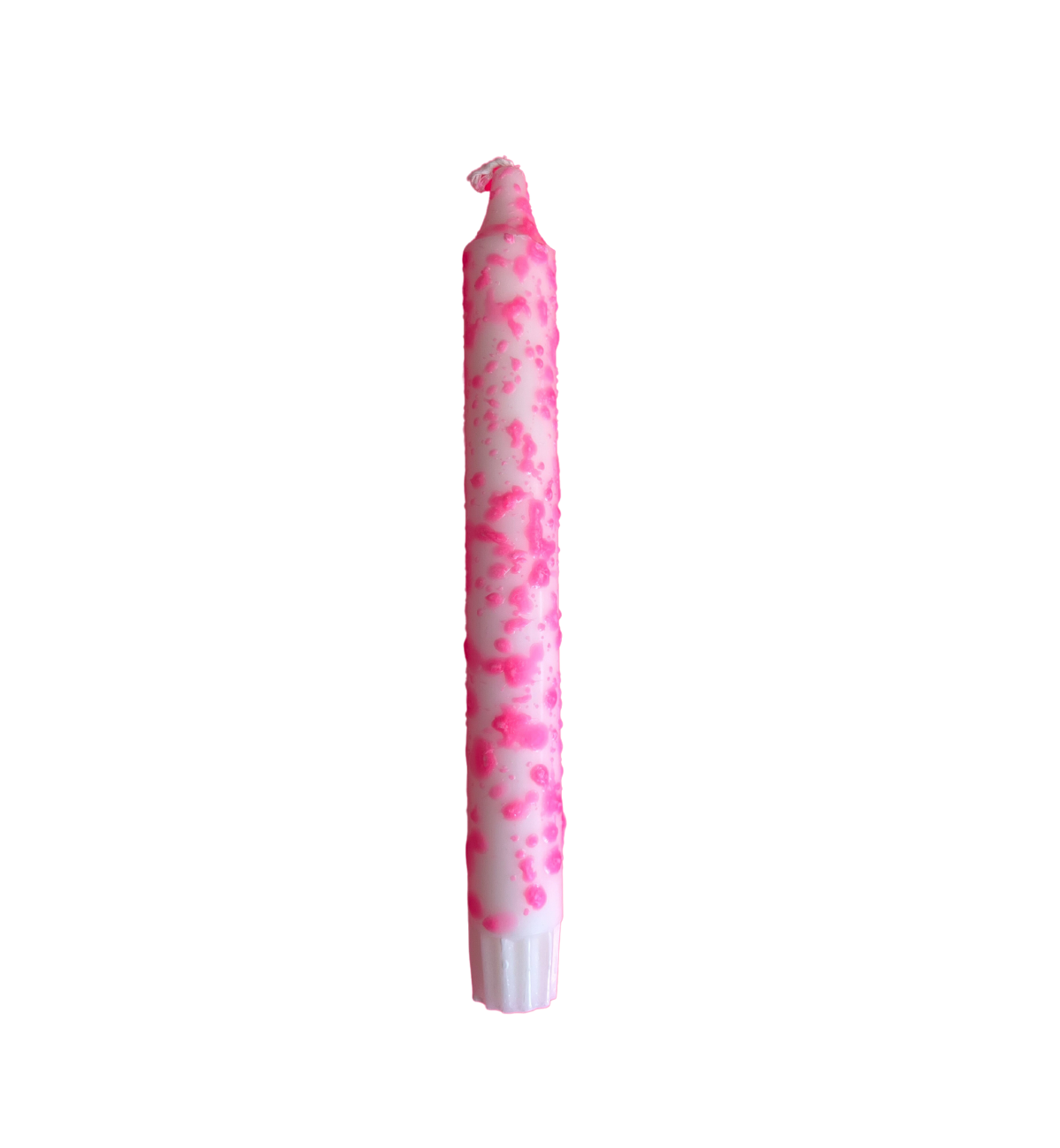 Nordtrice Candles - Stabkerze Neon Colours Mix: Weiß-Pink-Konfetti