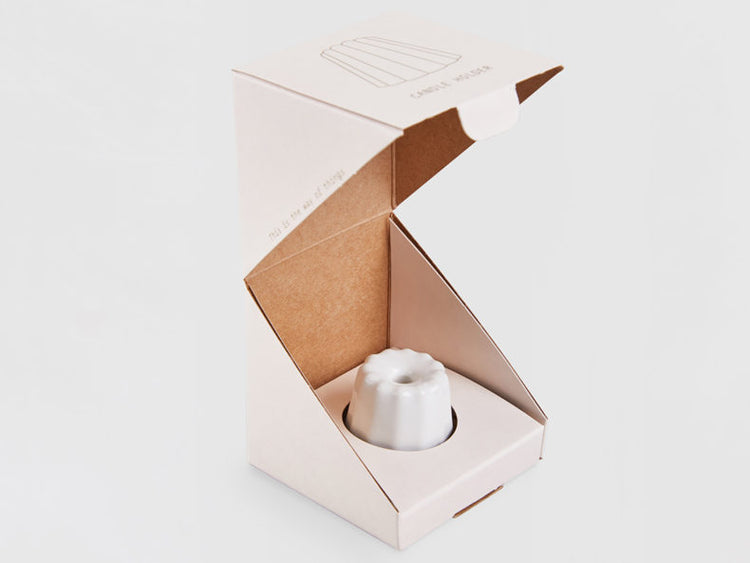 OVO Things - Mini Porzellan Kerzenhalter glossy white