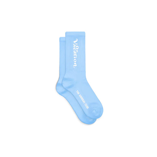 Tennissocken mit dem Schriftzug oder Statement "On Vacation"