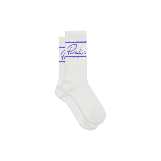 Tennissocken mit dem Schriftzug oder Statement "Paradise"