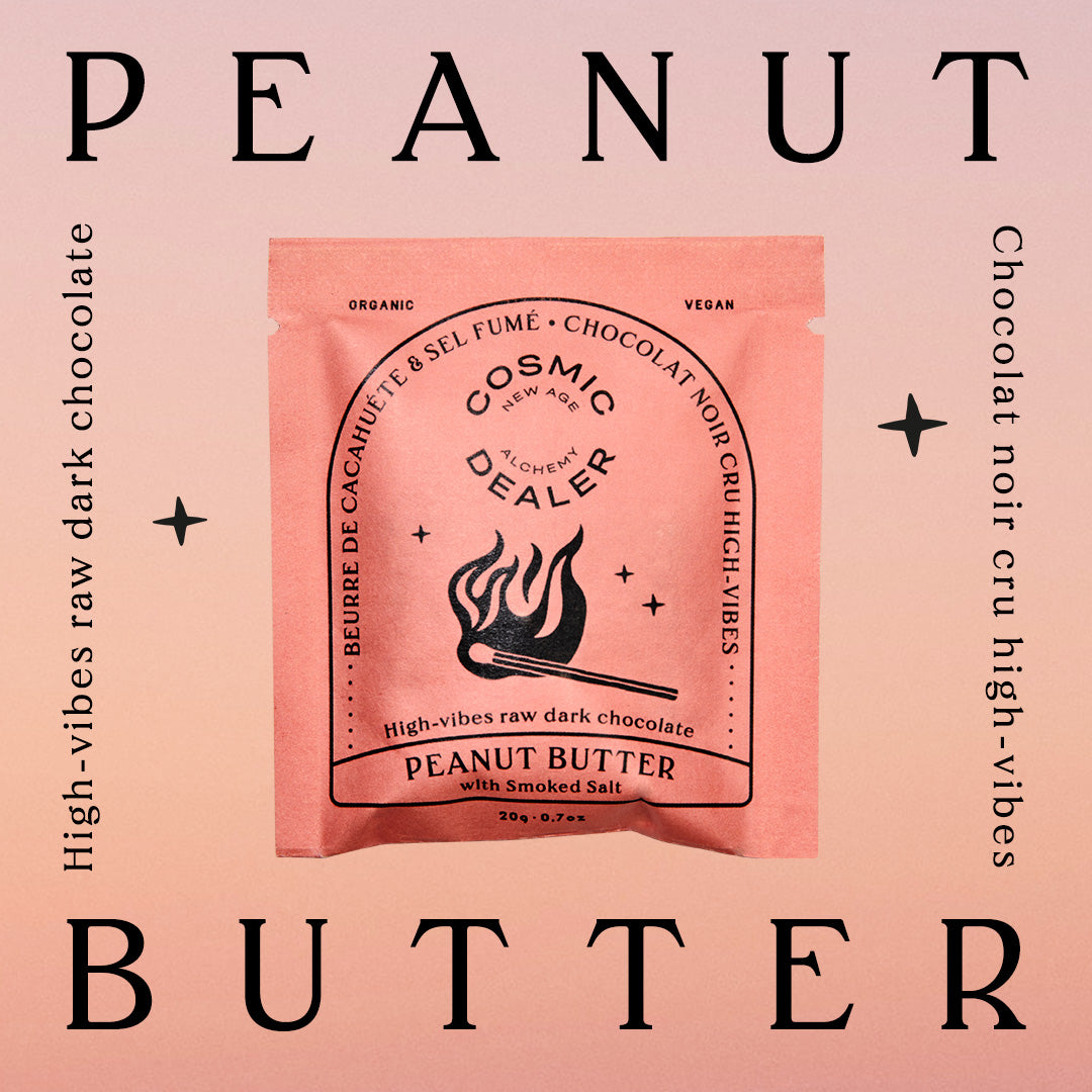 Erdnussbutter  & Rauchsalz von Cosmic Dealer in der Verpackung