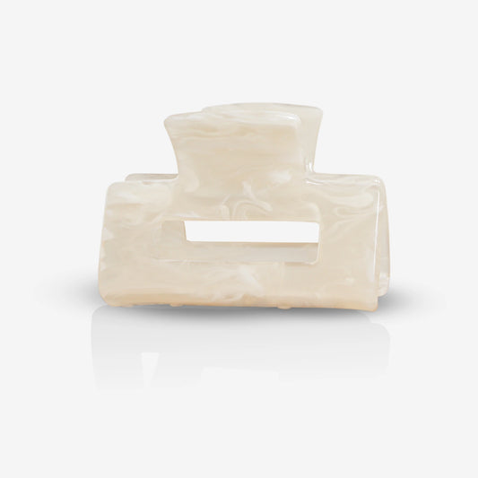 Sasstie - Haarklammer Quad White Sand