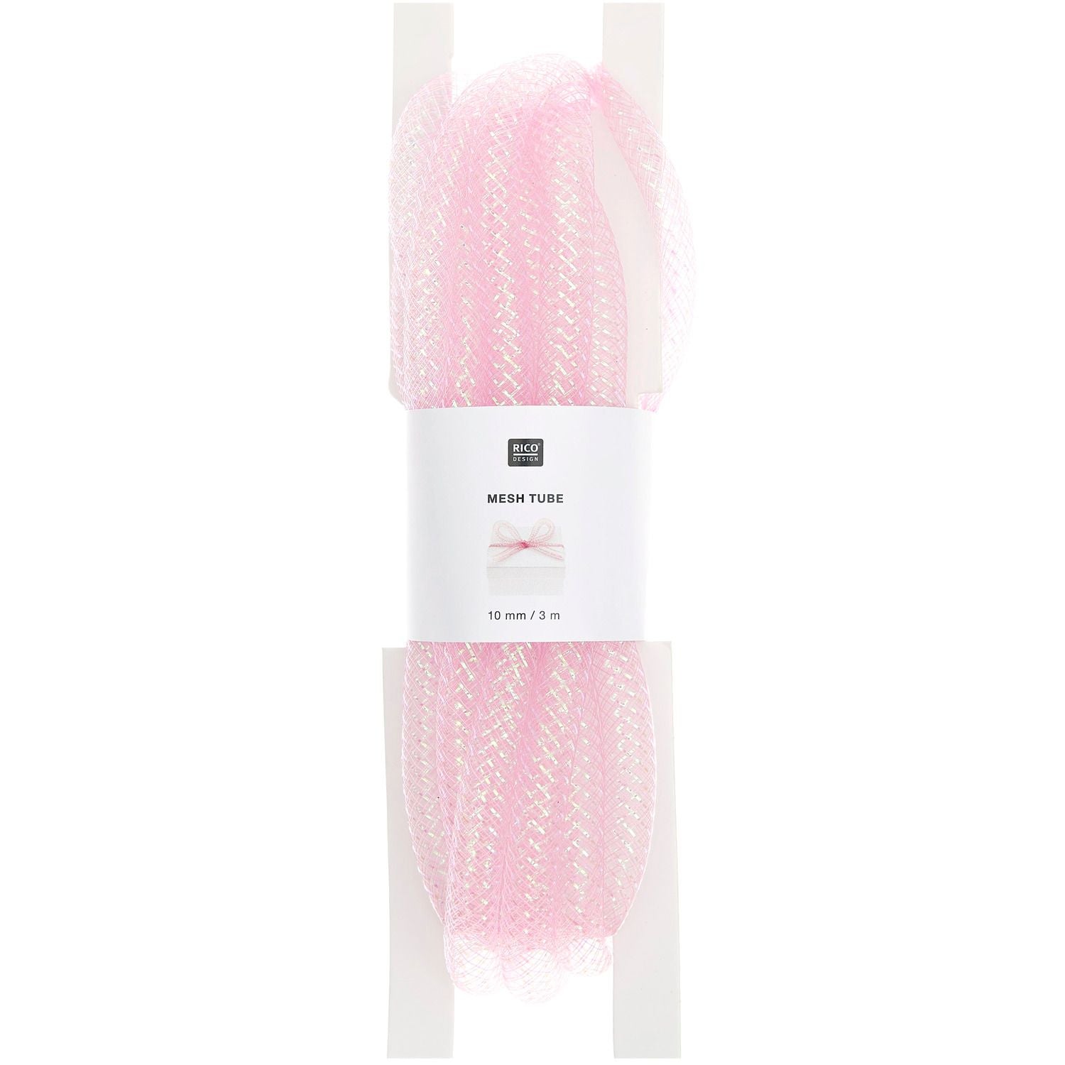 Rico Design_Bastelband Netzschlauch Rosa (in der Verpackung dargestellt)