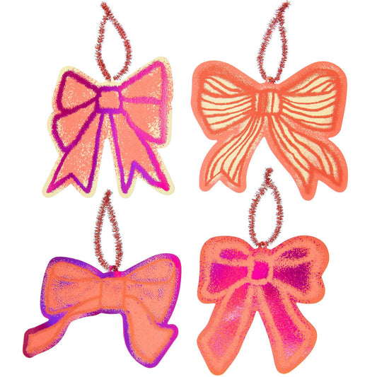 Rico Design - Geschenkanhänger L Schleifen Airbrush, 13,5 x 12 cm, 8 Stück