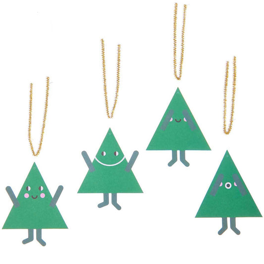 Rico Design - Geschenkanhänger Tannen, 8 Stück