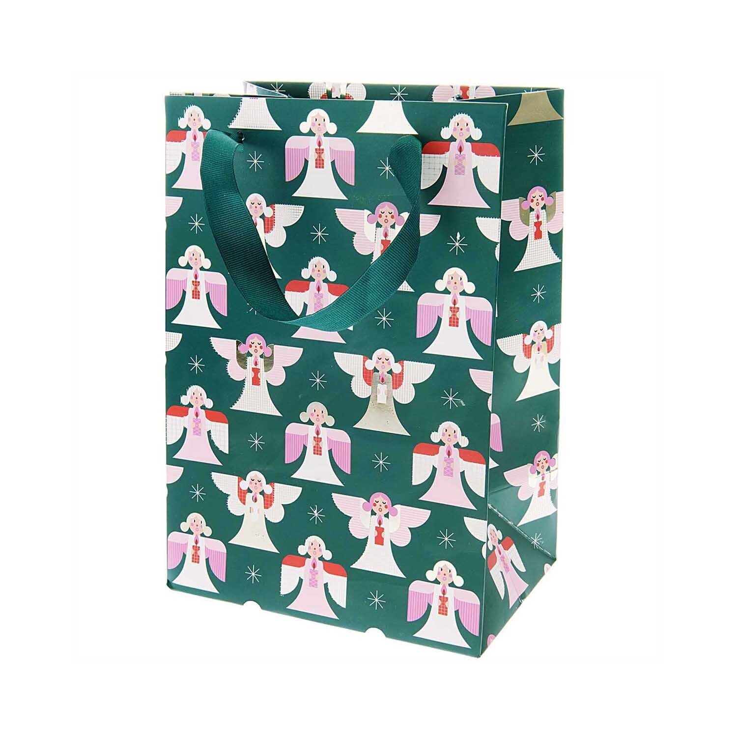 Geschenktüte Engelmotiv dunkelgrün von Rico Design