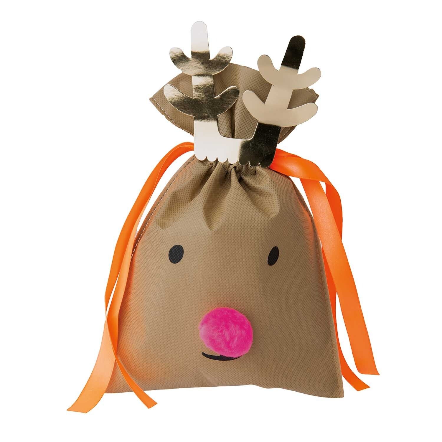kleine Geschenktüte Nostalgic Christmas Rentier von Rico Design 20 x 30 cm