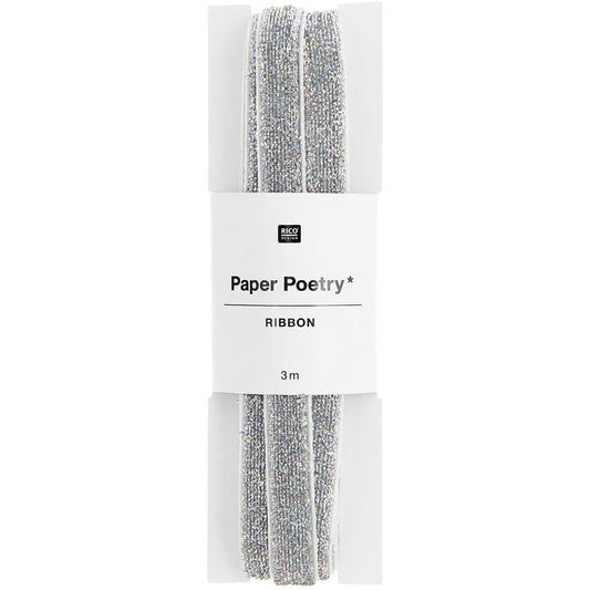 Glitzerband Irisierend von Rico Design (in der Verpackung dargestellt)