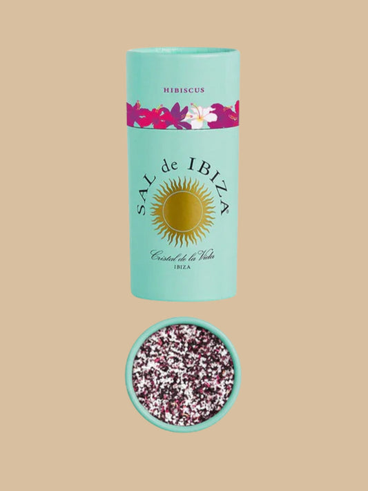 SAL de IBIZA - Granito con Hibiscus (natürlich belassene Meersalz mit Hibiskusblüten)