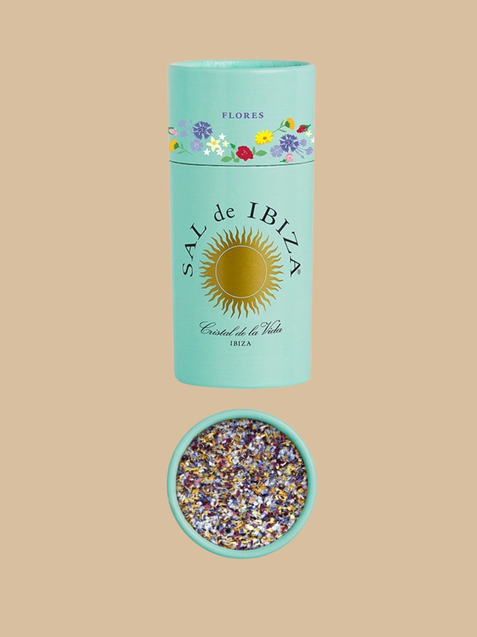 SAL de IBIZA - Granito con Flores (natürlich belassene Meersalz mit Blütenmischung)