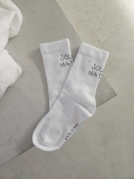 FAMVIBES I Tennissocken "SOULMATE SOCKEN - WEISS"; unisex