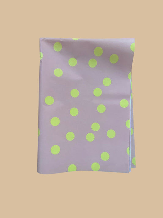 Magnolia Hills - Seidenpapier gepunktet Hellrosa/Gelb