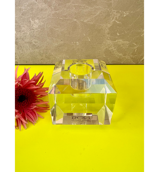 C'est Bon - Kerzenhalter Kristall Rainbow, 6 x 6 x 6 cm