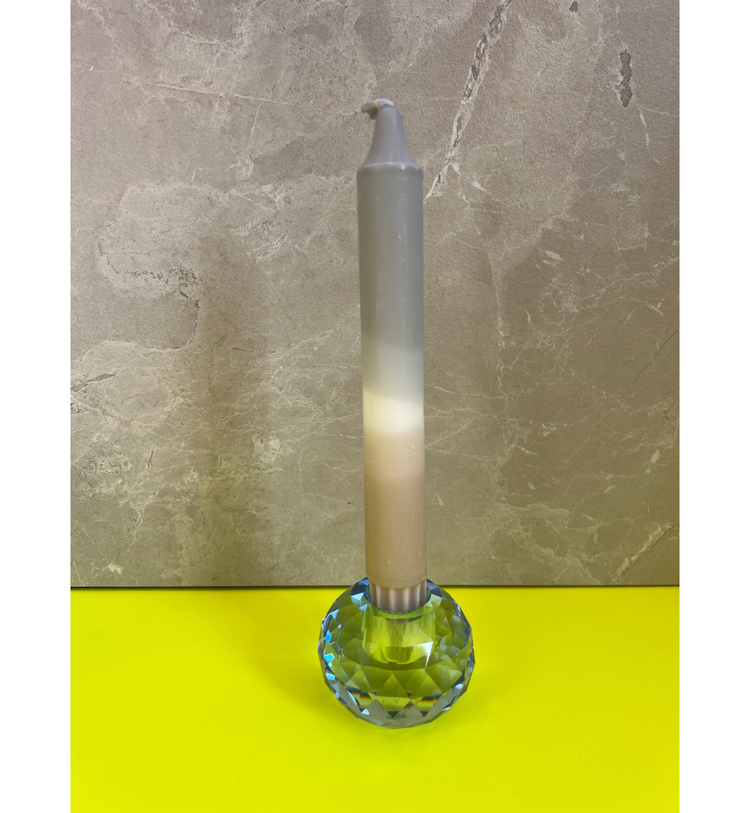 C'est Bon - Kerzenhalter Kristall Kobalt, 6 x 6 x 4,5 cm